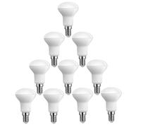 Bombillas LED E14 Luz Fría 6500K No regulable R50 Ahorro de energía (CRI>80) Sin parpadeo for lámparas de mesa Luces colgantes Apliques de pared(10Pack,3W)