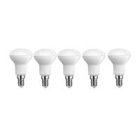 Bombillas LED E14 R50 Blanco Cálido 3000K Sin Parpadeo Ahorro de Energía (CRI >80) Para Lámparas de Mesa Colgantes Apliques Interiores Hogar Oficina No Regulable(5 Pack,3W)