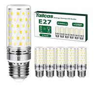 Bombillas LED E27 Blanca Fría 6000K, 12W Pequeño Tornillo de Edison E27 Bombilla (Equivalente 100W Lámpara Halógena), 1000lm, No Regulable, para Candelabros, Lámparas de Mesa, Apliques, 6 unidades