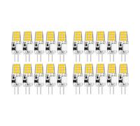 Bombillas LED G4 12V 2W equivalente 20W Bombilla COB CA/CC IRC 80+ Para lámparas de araña apliques de pared lámparas armario lámparas de mesa No regulable(Cool White 6000K,20 pack)