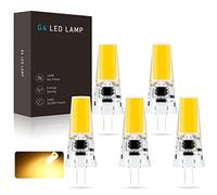 Bombillas LED G4, AC/DC 12-24V 5W G4 LED Lamp 450LM, Equivalente para bombillas halógenas de 40W, Dimerizable sin parpadeo, 5 pcs (Color : Warm White 3000K, Size : 5W)