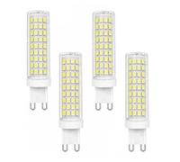 Bombillas LED G9 15W, CRI≥80 Sin Parpadeo, Luz Fría 6000K, Reemplazo 120W Halógena, 1000LM, No Regulable, Araña Cristal(4 Pack)