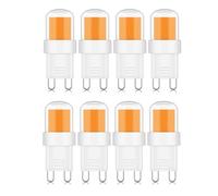 Bombillas LED G9 4W Equivalente 40W Focos Regulable Mini bombilla CRI 80+ 400 lm Ideales para lámparas araña apliques lámparas mesa lámparas dormitorio cocina sala estar(Warm White 3000K,8pack)