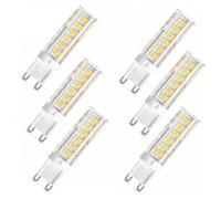 Bombillas LED G9 7W Equivalente a 56W Reemplazo de Halógeno Ahorro Energético CRI>80 Larga Vida Útil Sin Parpadeo Dormitorio Salón Cocina Pasillo No Regulable(Natural white 4000K,6 Pack)