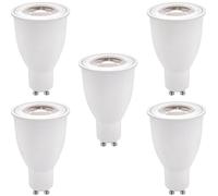 Bombillas LED gu10 de 15w, equivalentes a 150w, 5 de 1500 Lumen, Bombillas LED para iluminación ferroviaria integrada, ac100-265v, ángulo de Haz de 38 °(White)