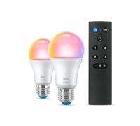 Bombillas led inteligentes RGB A60 Philips Wiz E27 accesorio 2x8.5W 2200-6500K 2 [EEK: F]