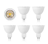 Bombillas LED MR16 GU5.3, 5W 500LM 12V Regulable MR16 Spotlight, Equivalente a lámpara halógena de 50W, Ángulo de haz de 38°, 6 Piezas (Color : Cool White 6000K)