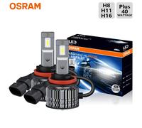 Bombillas LED OSRAM H11 H8 H16 PGJ19 12V 80W CF 2.0 Plus para Faros Delanteros de Coche, 8000LM, Luz Blanca de 6000K, Bombillas LED de Repuesto, Bombillas Antiniebla D6211CW