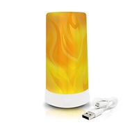 Bombillas LED parpadeantes de llama: bombilla de llama recargable con batería - Efecto de boca abajo - 200 lúmenes - 2 años de garantía - luces de fuego para uso en interiores y exteriores - 1 paquete