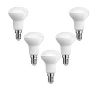 Bombillas LED R50 E14 5W Reemplazo 50W Blanco Frío 6500K Sin Parpadeo Ahorro de Energía 500 Lúmenes Para Lámparas de Mesa Colgantes Apliques No Regulable(5 Pack)