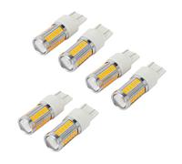 Bombillas LED T20 7443, color amarillo ámbar, 900 lúmenes, superbrillantes, para intermitentes, freno, parada y estacionamiento (paquete de 6)