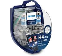 Bombillas Par Lámpara Coche Philips H4 60/55W Racing Vision +200% 12342RGTS2
