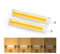Bombillas R7S LED 118mm Regulable, 7.7W 230V Blanco cálido 3000K 850LM R7S LED, Equivalente 100W J118 R7S Bombillas Halógenas, Sin Parpadeo, 2PCS