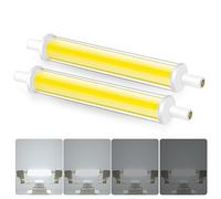 Bombillas R7S LED 118mm Regulable, 7.7W 230V Blanco frío 6000K 850LM R7S LED, Equivalente 100W J118 R7S Bombillas Halógenas, Sin Parpadeo, 2PCS