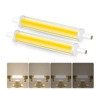Bombillas R7S LED 118mm Regulable, 7.7W 230V Blanco natural 4000K 850LM R7S LED, Equivalente 100W J118 R7S Bombillas Halógenas, Sin Parpadeo, 2PCS