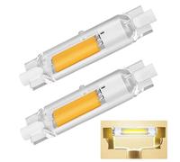 Bombillas R7S LED 78mm Regulable, R7S LED 78mm 20W Lámpara equivalente a bombilla Halógena 200W, alta luz COB blanca natural, 4000 K, 2000 lúmenes, iluminación de 360 grados, sin parpadeo, lote de 2