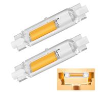 Bombillas R7S LED 78mm Regulable, R7S LED 78mm 20W Lámpara equivalente a bombilla Halógena 200W, alta luz COB blanca cálida 3000K 2000LM, iluminación de 360 grados, sin parpadeo, lote de 2
