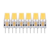 Bombillas regulables, bombillas LED regulables, bombillas, 6PCS GY6.35 Bombilla 5W AC DC12V COB Bombilla de luz de techo de silicona de ahorro de energía para vivir