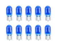 Bombillas SOFOC-T10 W5W para luces diurnas de coche, luces laterales/freno, luces de tablero/cúpula, luz de matrícula, luz de paisaje 12V 5W Azules 10pcs