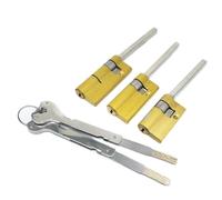 Bombin Cerradura 1 PCS Núcleo de bloqueo especial for el cilindro automático huellas dactilares, con la cola, núcleo clase C, las 2 teclas, emergencia puerta antirrobo(35x17 flat rod)