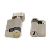 Bombin Cerradura 1 Uds. Núcleo de bloqueo de puerta Invisible medio cilindro de bloqueo excéntrico, con perilla, 45mm x 32MM, for bloqueo de canal puerta de seguridad a prueba de fuego Cerraduras Anti