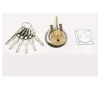Bombin Cerradura,Bombin Cerradura Seguridad Interruptor de puerta de cobre cerradura de cilindro con llave 6 Rotary for la puerta Cerradura de cilindro de piezas de repuesto de hardware (Size : B)