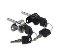 Bombin Cerradura Cerradura frontal de cajón gabinete escritorio, cerradura Triple cilindro leva, herrajes for muebles, seguridad aleación Zinc, 1 Uds(19mm-silver)