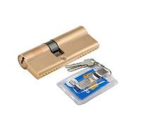 Bombin Cerradura Cilindro Ab Llave de bloqueo antirrobo 65 70 80 90 115 mm latón puerta corrido claves extendidas(100mm(50x50))