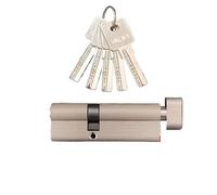 Bombin Cerradura Cilindro de cerradura for Interior, dormitorio, manija estar, latón, seguridad, cilindro puerta central(90MMPKnob 55and35mm)