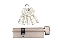 Bombin Cerradura Cilindro de cerradura for Interior, dormitorio, manija estar, latón, seguridad, cilindro puerta central(90MMPKnob 60 and30mm)