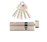 Bombin Cerradura Cilindro de cerradura for Interior, dormitorio, manija estar, latón, seguridad, cilindro puerta central(90MMPKnob 30and60mm)