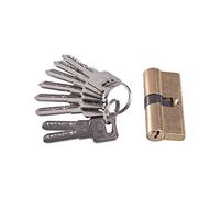 Bombin Cerradura Seguridad,Bombin Doble Embrague 70mm con 8 llaves pulgar turnos perfil cilindro bloqueo de latón