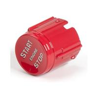 Bombín de arranque Ajuste para Land Range Rover Sport EVOQUE Veiar Discovery, cubierta del interruptor de encendido botón motor arranque y parada coche Cerradura de encendido Barril(Red)