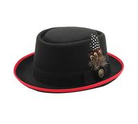 Bombín negro - Sombreros Oktobeŕfest para hombre, disfraz de Oktoberfest | Gorra Tradicional - Oktoberfest Viste A Las Mujeres, Con Plumas Y Emblemas Para Hombres Que Quieren Un Estilo Auténtico