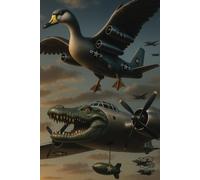 Bombini Gusini & Bombardiro Crocodillo: 120 Page Lined Notebook - Funny Military Aesthetic - A5 Size Duck Fighter Jet & Croc Bomber Journal for Men, ... for Students, Veterans, and Delulu Pilots