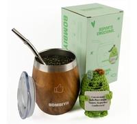 Bombiya Mate Argentino Edición Soporte Emocional - Kit Mate con bombilla y una tapa plástica para la yerba - Doble pared de acero inoxidable - Para tus mates Argentinos
