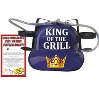 Bombo Casco para latas King of The Grill - Color azul
