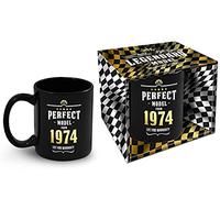 Bombo Taza de cumpleaños con año de nacimiento 1974