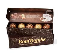 Bombombs Hot Chocolate Bombs, Set de Regalo Clásico de Chocolate con Leche, Incluye Bombas de Brownie y Caramelo Rellenas de Malvaviscos, Set de 5