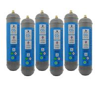 Bombona CO2 para gasificador, 600 g, desechable, casquillo M11 x 1 para dispensadores - Gasificadores de agua con gas, recipiente de acero N° 6 Bombonas