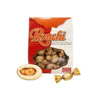 Bombones de chocolate blanco con interior garrapiñado de cacahuete - 200g - Ingredientes 100% naturales - Sin Gluten - Artesanales - Ronchi Santos, desde 1948