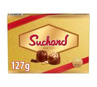 Bombones Suchard, Caja de 14 Bombones de Chocolate con Leche y Arroz Inflado, Sabor Auténtico Turrón, El Sabor de la Navidad - 127 g