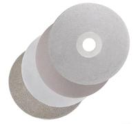 BomDog Muela de Pulido, Regazo Plano Recubierto de Diamante, Muela Abrasiva de Diamante: Diámetro de 8 Pulgadas, Orificio de Cenador de 1/2 Pulgada, para Piedras Preciosas Y Vidrio/120Grit