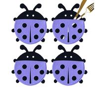 Bomefoi Bolsa de cubiertos de fieltro, bolsa para utensilios para tenedores, organizador de cubiertos para decoración de mesa, funda protectora para cucharas, palillos, morado, ver descripción, Ver