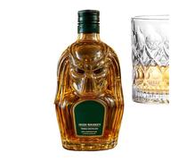 Bomefoi Decantador de whisky, botellas de alcohol de 300 ml para licor, tapa hermética, diseño 3D, recipiente de almacenamiento vacío para bebidas, bodega, reunión en casa, exhibición comercial