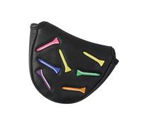 Bomefoi Funda para putter, fundas de piel sintética para palos de golf, funda protectora de moda bordada, accesorios de golf para entrenamiento diario, escenas de competencia profesional