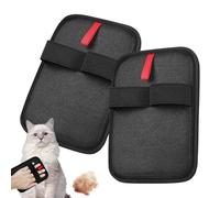 Bomefoi Guante exfoliante para perros de baño, 2 guantes reutilizables para eliminación de animales | para eliminar nudos de lavado, masaje, limpieza de cola, cara para casa y profesionales