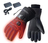 Bomefoi Guantes Calefactables Recargables,3 Modos Ajustables Guantes Eléctricos Dedo Completo Usables | Manopla Tactil Calientamanos para Ciclismo Trabajo Hogar Viaje Exteriores Nieve Esqui | Mujeres
