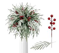 Bomefoi Puntas para Árbol de Navidad,45 Piezas Ramas Artificiales Navideñas | Tallos Decorativos de Árbol de Navidad,para Arreglistas Florales Diseñadores De Interiores Coronas Y Centros De