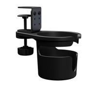 Bomefoi Soporte para Vasos para Sujetar, Soporte para Bebidas, Soporte para Botellas de Agua, Soporte para Botellas de Agua a Prueba de Fugas, Soporte Giratorio de 360 Grados, Clip para Vasos de Mesa